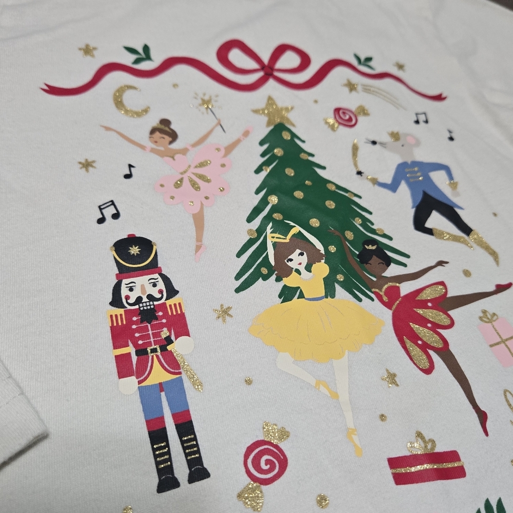 Nutcracker CHRISTMAS Ballet toddler shirt, sparkle and shine, 3T - Picture 5 of 9